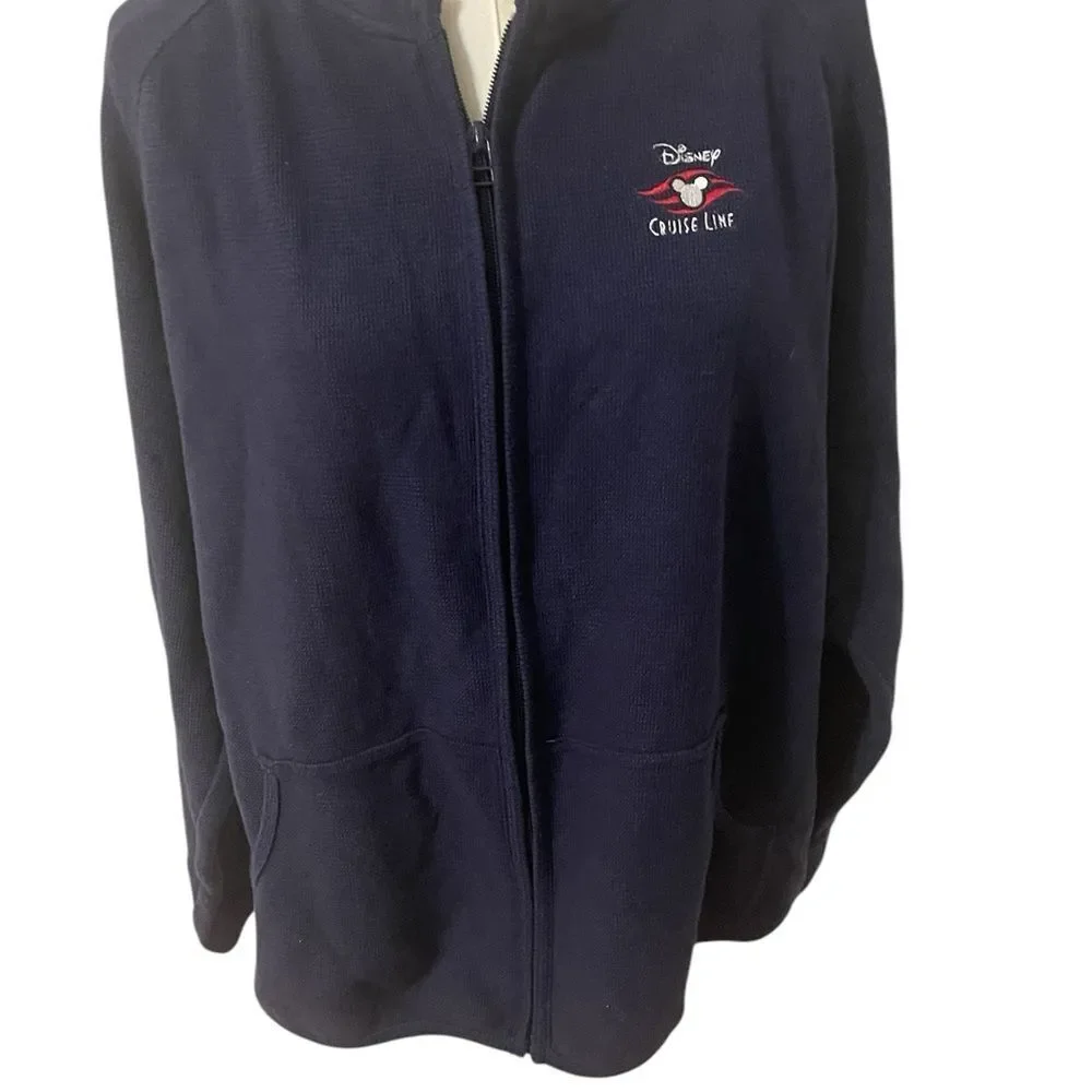 Disney Cruise Line Jacket Blue Embroidered Size Medium
